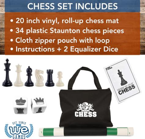 WE Games Best Value Tournament Chess Set Includes 34 Chess Pieces