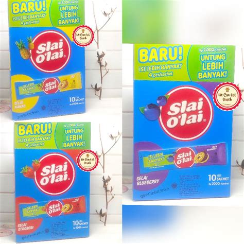 Jual Slai Olai KEMASAN BARU 32gram 1 Box Isi 10 Shopee Indonesia