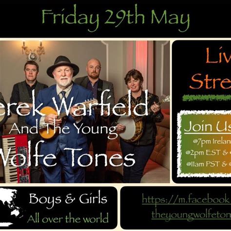 Derek Warfield & The Young Wolfe Tones’s Live Stream Concert May 29 ...