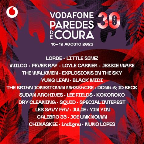 On Twitter Vodafone Paredes De Coura Lineup