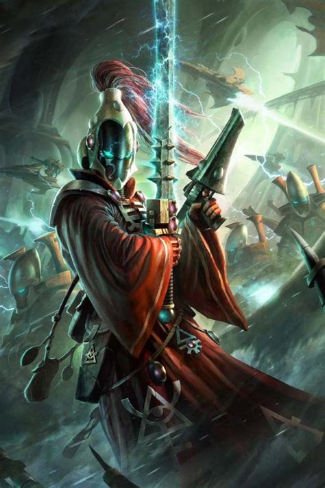 Aeldari Warlock Warhammer Art Warhammer 40k Artwork Warhammer