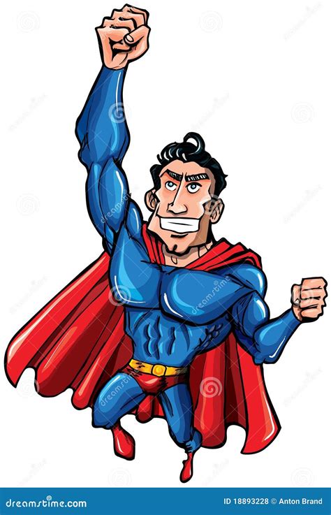 Cartoon Superman With Huge Chest Royalty Free Stock Photos - Image ...