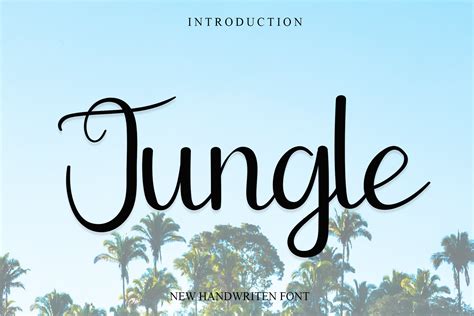 Jungle Font By Nya Letter · Creative Fabrica