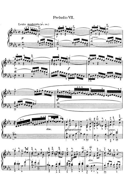 BWV 852 WTC Book 1 Prelude And Fugue No 7 Free Sheet Music By Bach