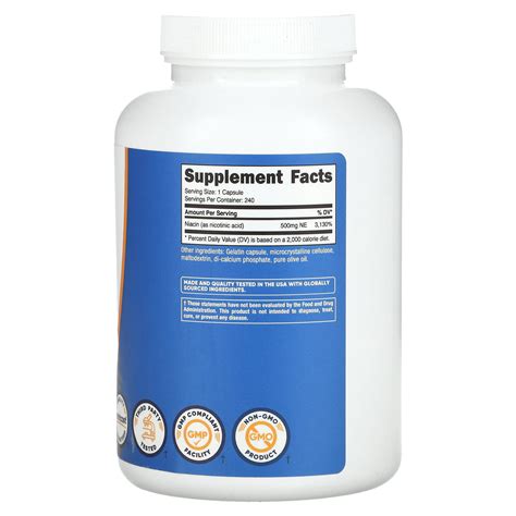 Nutricost Niacin Mg Capsules