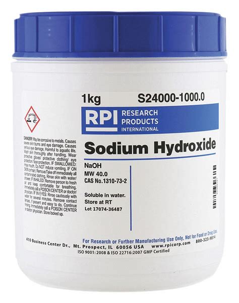 Rpi Sodium Hydroxide Kg Container Size Pellets Gd S