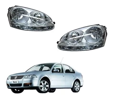 Par Faros Volskwagen Bora 2005 2010 Fondo Cromado Envío gratis