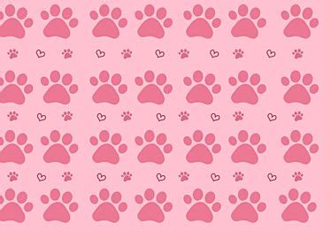 Simple Cute Pink Cat Paw Background, Desktop Wallpaper, Pc Wallpaper ...