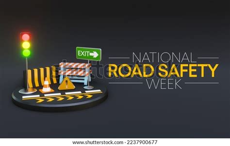 National Road Safety Week Observed Every Stock Illustration 2237900677