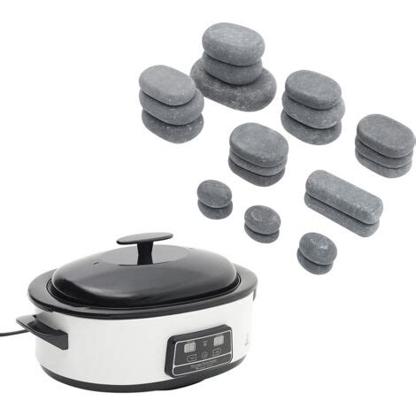 27Pcs Basalt Massage Hot Stone Set For Spa