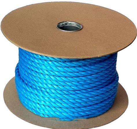 Blue Poly Rope Reel For Agriculture And Boating Tarps Uk