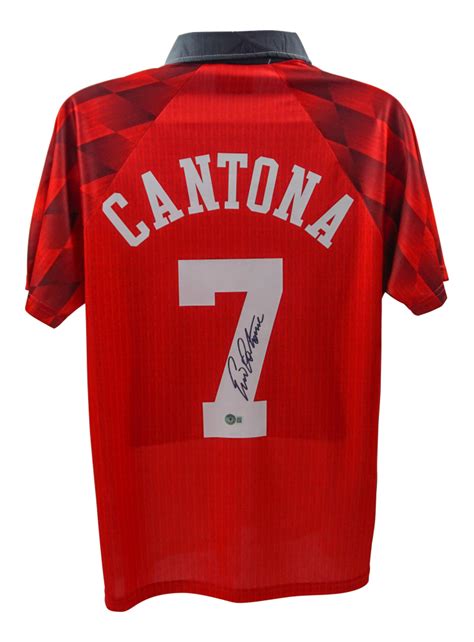 Eric Cantona Signed Manchester United Jersey Beckett Pristine Auction