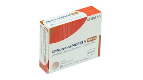 VALSARTAN STADAFARMA 160 Mg COMPRIMIDOS RECUBIERTOS CON PELICULA EFG