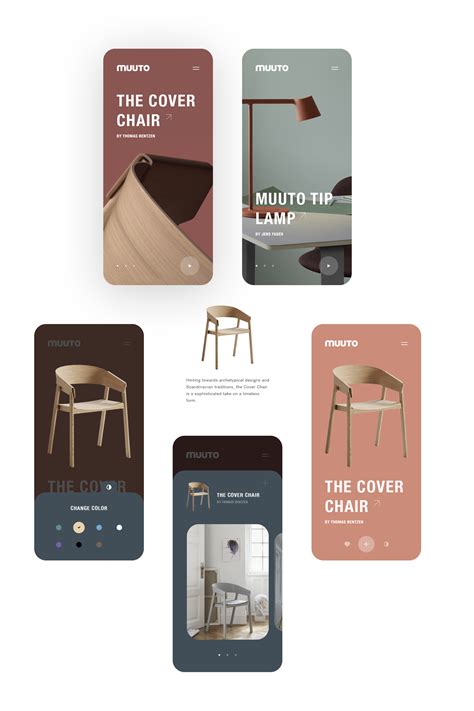 Muuto Store Unofficial On Behance Ui Design Mobile App Ui Design