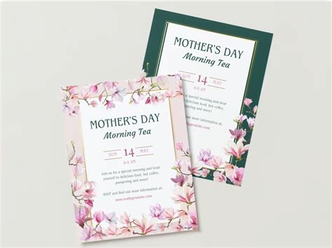 Mother S Day Tea Invitation Digital Invitation For Mother S Day Brunch Printable Mother S Day