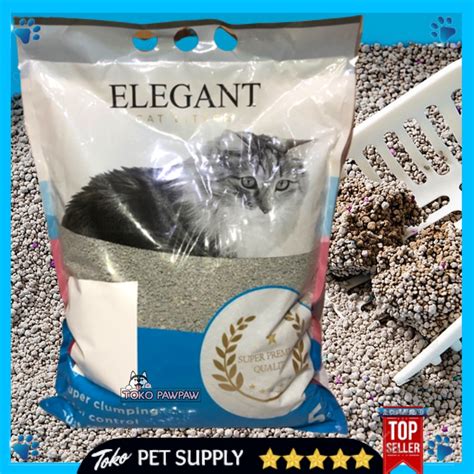 Jual Pasir Kucing Gumpal ELEGANT 5 Litter Cat Sand Catsand Liter Litter