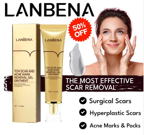 LANBENA Scar Removal Gel Cream Acne Treatment Pimple Marks Removal