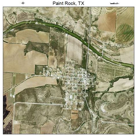 Aerial Photography Map of Paint Rock, TX Texas