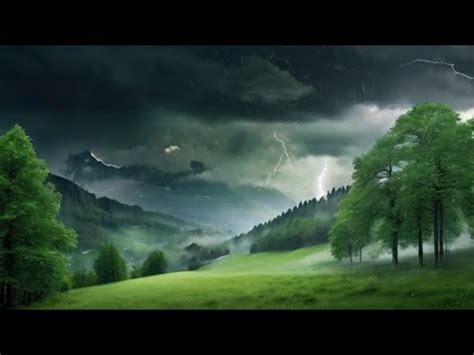 Rain And Wind Sound Form Switzerland Nature For Deep Sleep YouTube