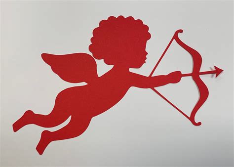 Grandes Cupidos Cutouts Día de San Valentín Querubín Papel Angel