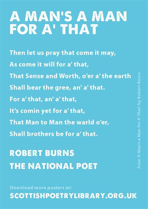 Spl Poster National Robert Burns Robert Burns Scottish Quotes