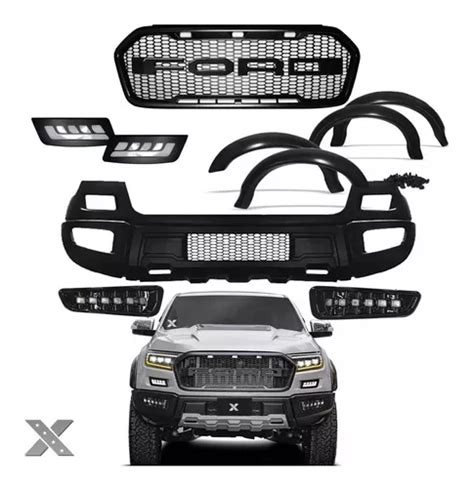 Grade Frontal Ford Ranger Raptor Kit Transforma O Completo