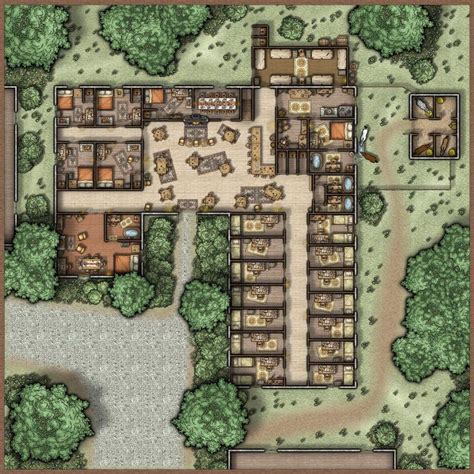 Fantasy City Map Dungeon Maps Tabletop Rpg Maps