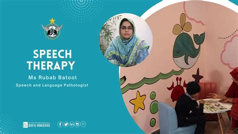 Speech Therapy Paf Hospital Islamabad Ms Rubab Batool Youtube