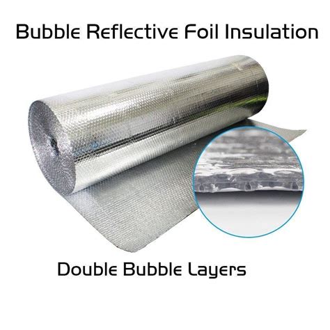 Double Bubble Reflective Foil Insulation 48 In X 10 Ft Roll Commercial Grade No Tear