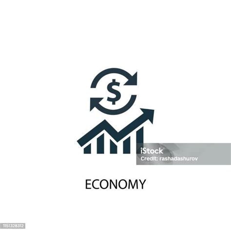 Ilustración De Icono De La Economía Ilustración De Elemento Simple Diseño De Símbolo De Concepto