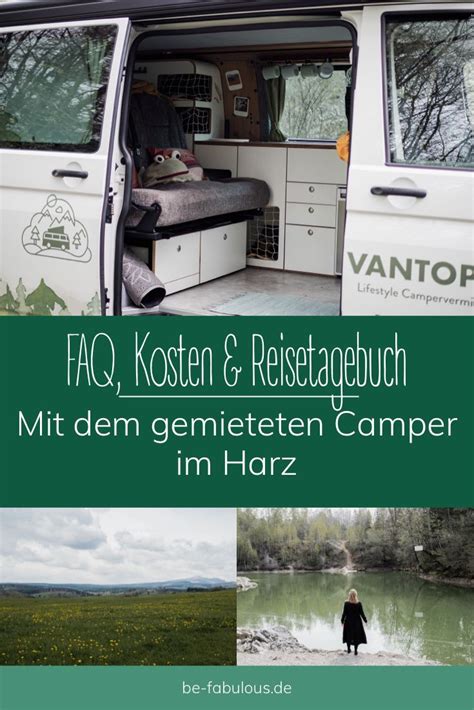 Mit Dem Camper Van Im Harz Reisetagebuch Reisen Harz Urlaub