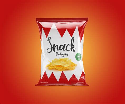 743 Bag Of Chips Mockup Free PSD Mockups File