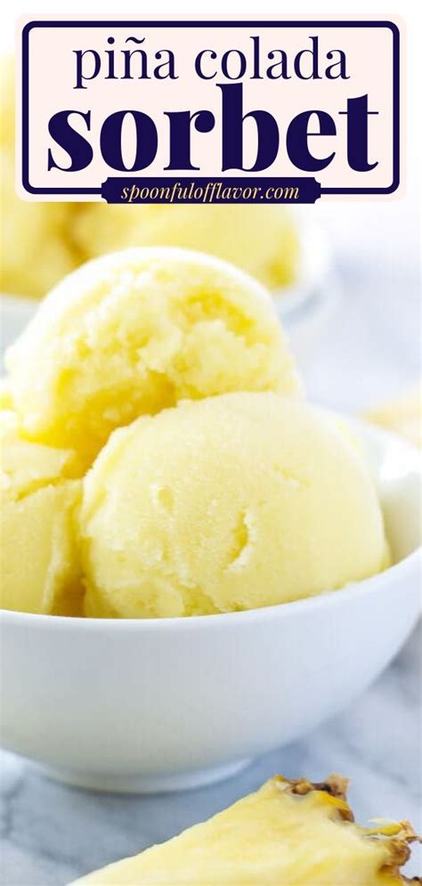 Pi A Colada Sorbet Recipe