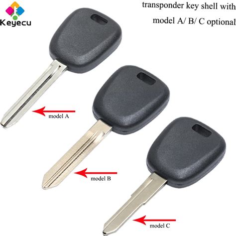 KEYECU Replacement Transponder Car Key Shell Case Housing FOB For