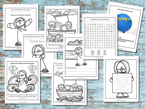 Free Printable Jesus Calms The Storm Coloring Pages Mommy Snippets