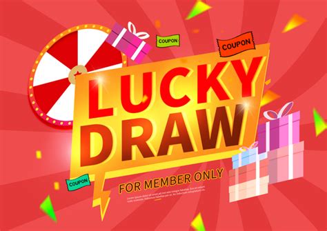 Gift box lucky draw red poster | PSD Free Download - Pikbest