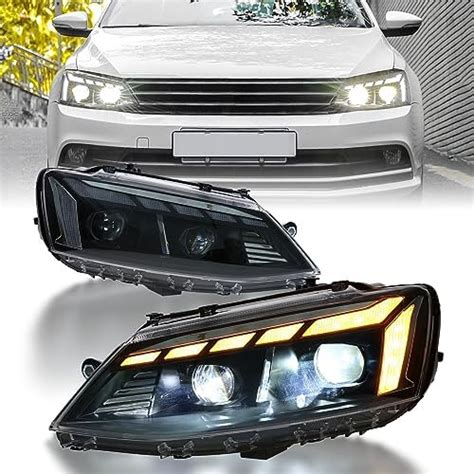 Amazon JOLUNG Full LED Headlights Assembly For VW Volkswagen Mk6