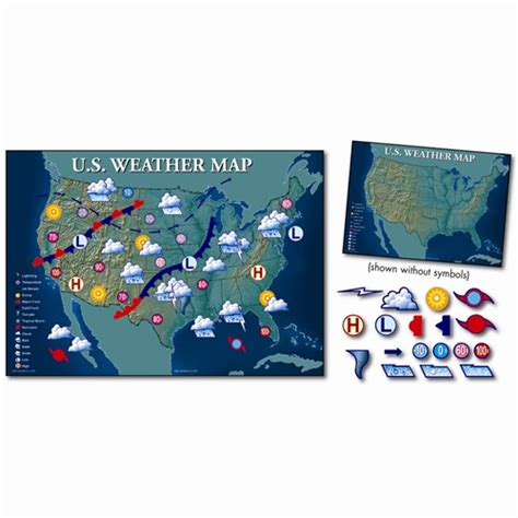 Interactive Weather Map Bulletin Board Set Cd 1945 Carson Dellosa