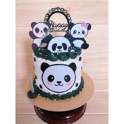 4pcs Panda Cake Topper Set Lazada PH