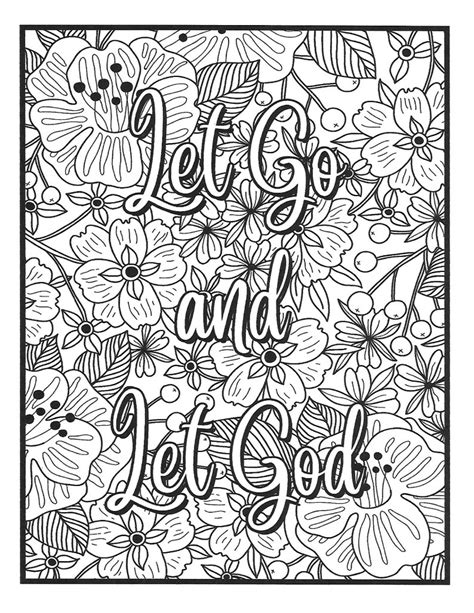 12 Step Recovery Slogans Adult Coloring Pages Etsy