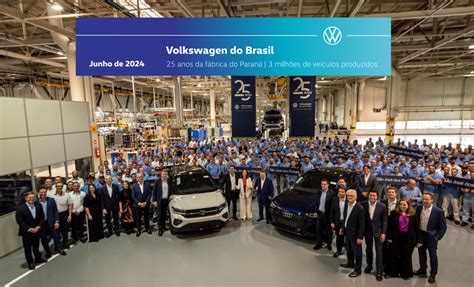 Volkswagen comemora 25 anos de fábrica no Paraná investimentos de R