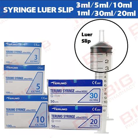 Terumo Syringe Luer Lock 50ml50cc 1 Box Big Pharmacy