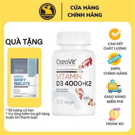 Mua Viên uống bổ sương khớp D3k2 Ostrovit D3 4000 K2 chính hãng giá rẻ