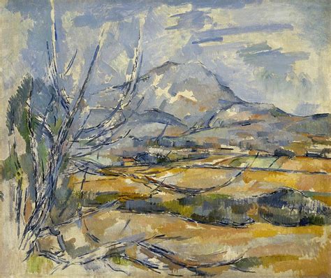 Montagne Sainte Victoire Painting By Paul Cezanne