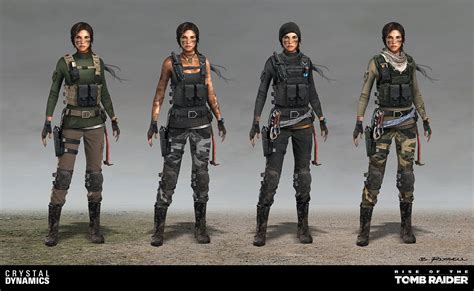 Artstation Rise Of The Tomb Raider Lara Dlc Outfits Brandon Russell