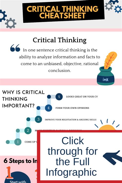 Free Critical Thinking Infographic Cheat Sheet