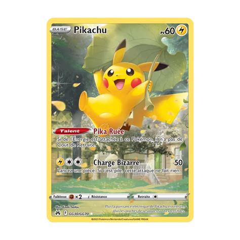 Découvrez Pikachu carte Galerie de Galar holographique rare de la