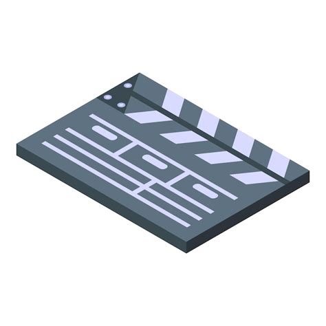 Premium Vector Cinema Clapper Icon Isometric Of Cinema Clapper Vector