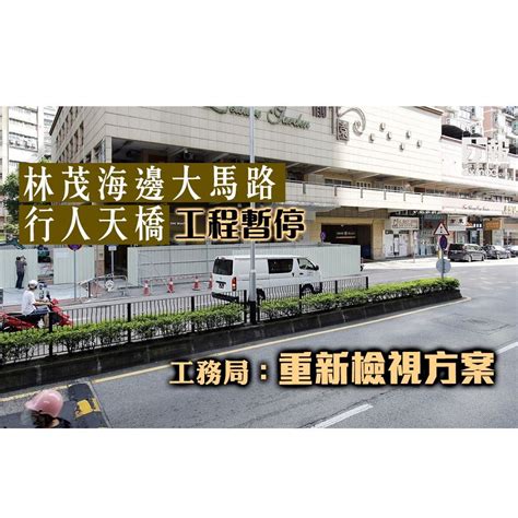 林茂海邊大馬路行人天橋工程暫停 工務局：重新檢視方案 澳門力報官網