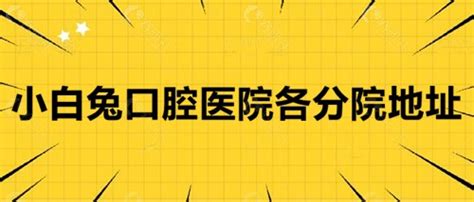 2022小白兔口腔医院价目表全新发布，内含各分院详细地址 爱美容研社